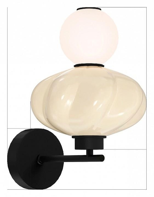 Бра ST-Luce FLORENT1N1 SL6134.411.01 цвет плафона/подвески Красный, Синий, Зеленый, цвет арматуры Черный