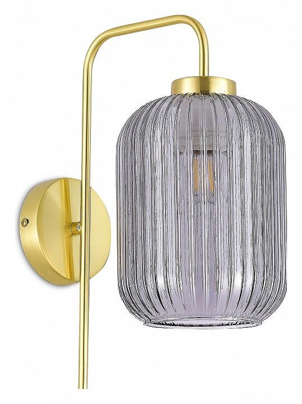 Бра ST-Luce Gran SL1154.321.01 цвет плафона/подвески Дымчатый, цвет арматуры Латунь