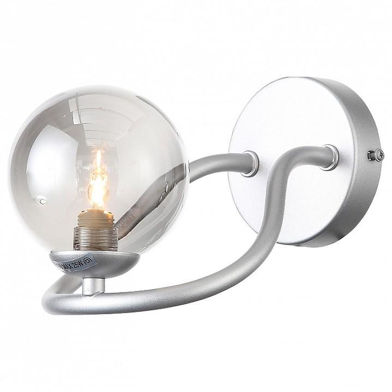 Бра ST-Luce Legatezza SL1502.101.01 цвет плафона/подвески Светло-серый, цвет арматуры Хром
