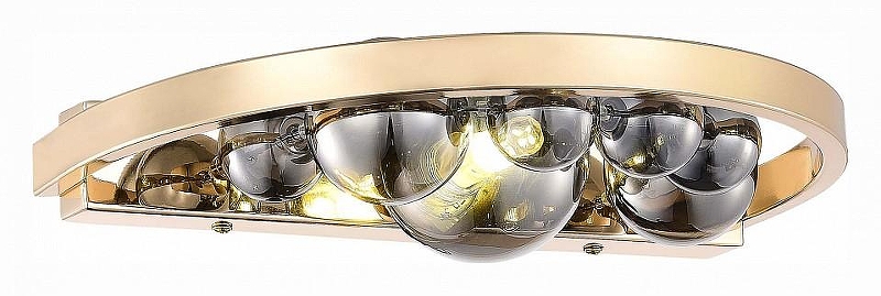 Бра ST-Luce Olm1 SL1510.201.01 цвет плафона/подвески Светло-серый, цвет арматуры Золото