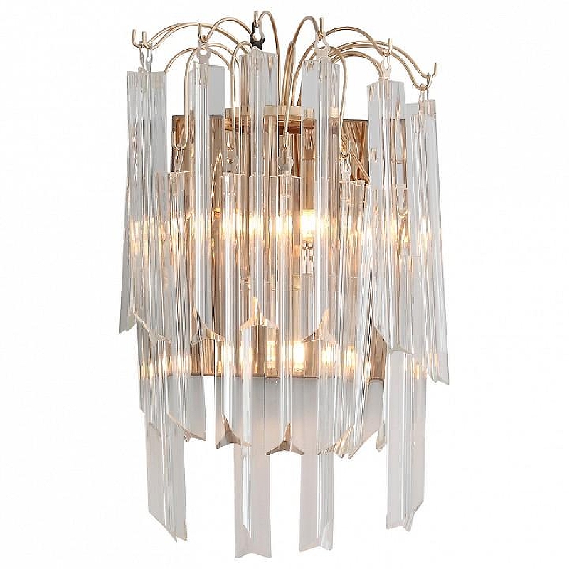 Бра ST-Luce Osoleto SL386.201.03 цвет плафона/подвески Прозрачный, цвет арматуры Золото