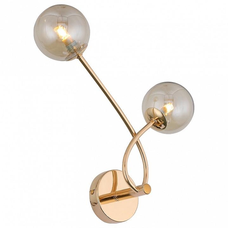 Бра ST-Luce Parllaone SL435.201.02 цвет плафона/подвески Коричневый, цвет арматуры Золото