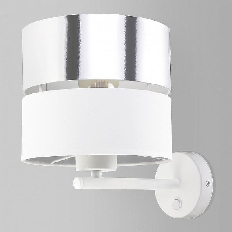 Бра TK Lighting Hilton 4175 Hilton Silver цвет плафона/подвески Белый, Хром, цвет арматуры Белый