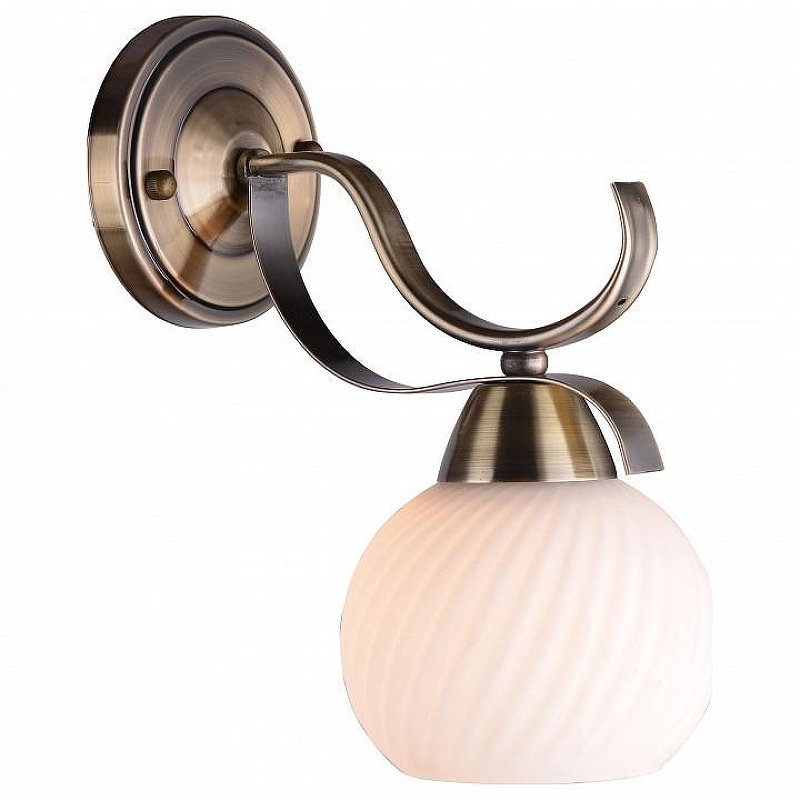 Бра TopLight Olivia TL3750B-01AB цвет плафона/подвески Белый, цвет арматуры Бронза