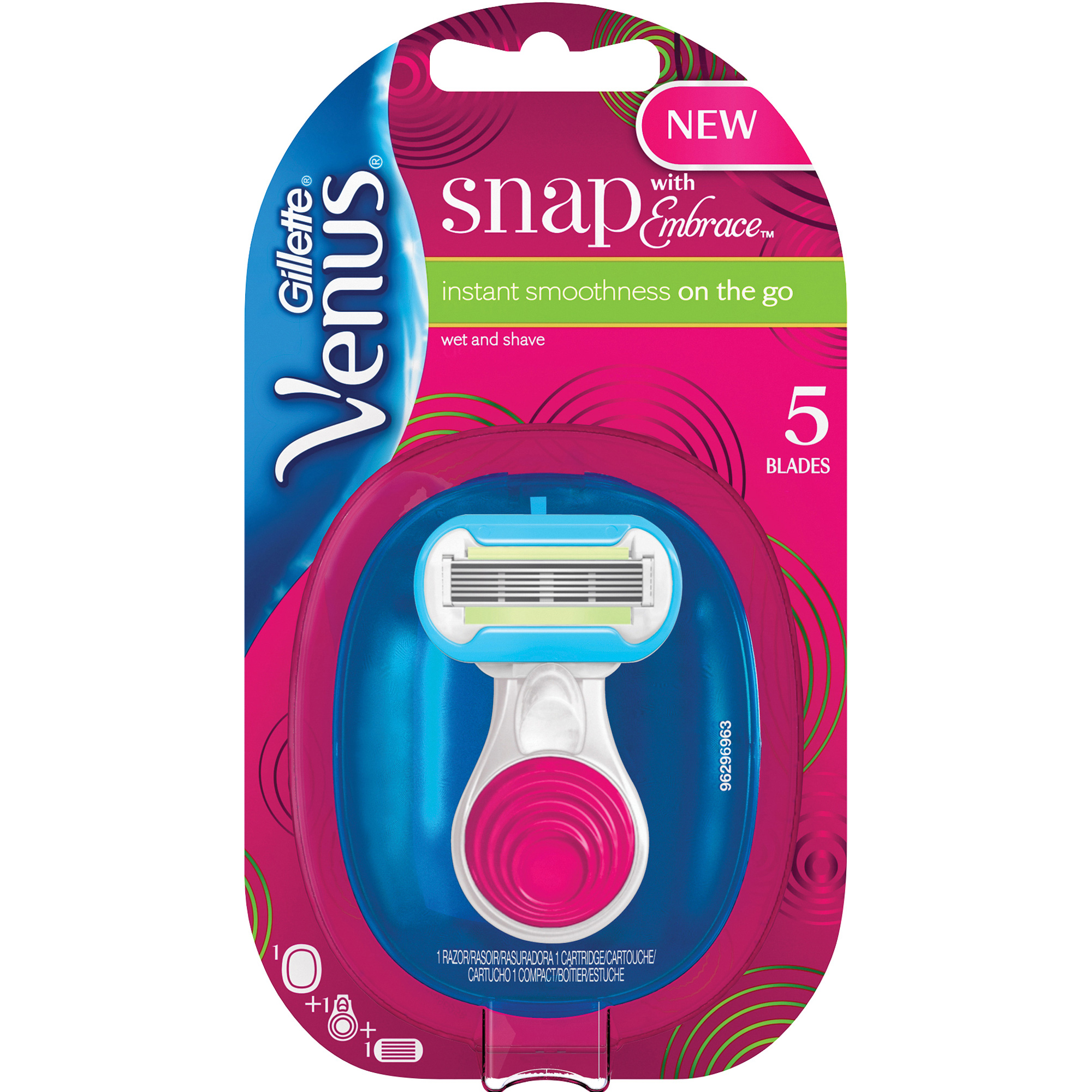 Бритва Gillette Venus Embrace Snap с 1 сменной кассетой