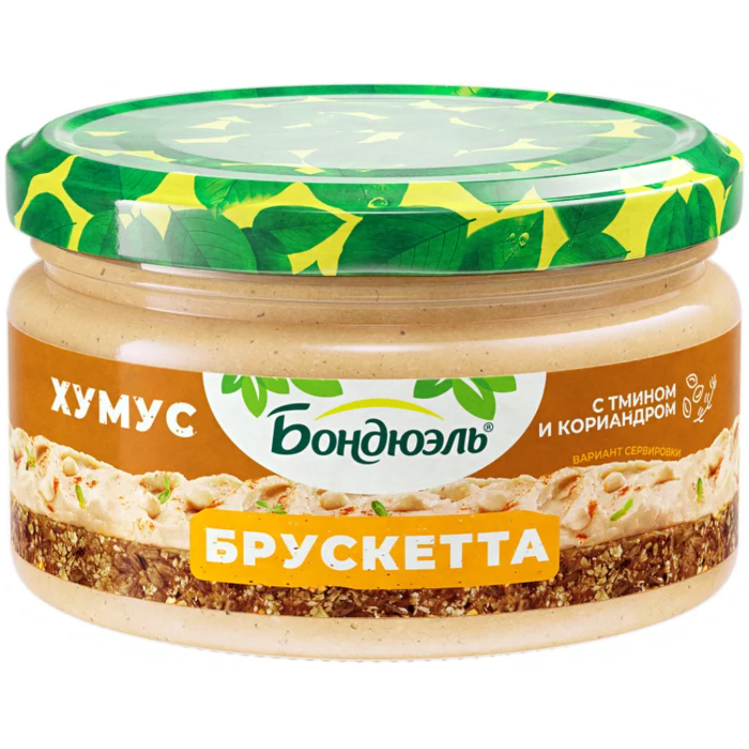 Брускетта Bonduelle хумус нут стеклянная банка 250 мл
