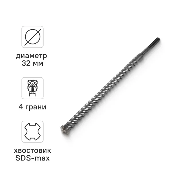 Бур по бетону SDS-max Rage 32x920 мм