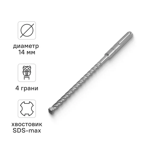 Бур по бетону SDS-max Rage 571434 14x340 мм