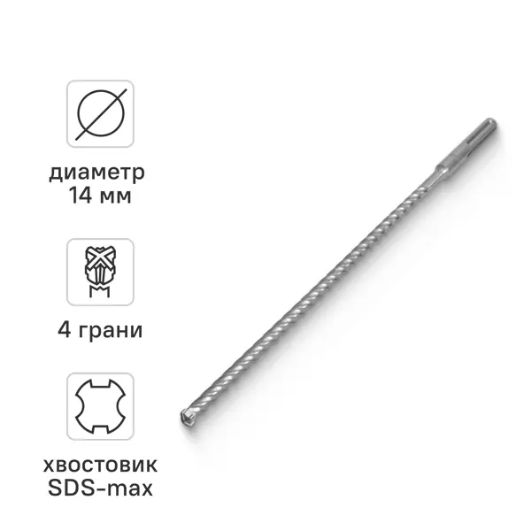 Бур по бетону SDS-max Rage 571454 14x540 мм