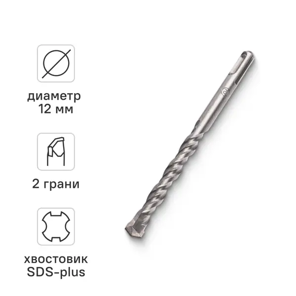 Бур по бетону SDS-plus 12x160 мм