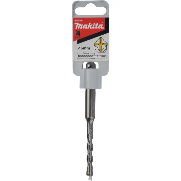 Бур по бетону SDS-plus 4Cutter Makita B-62496 6x110 мм