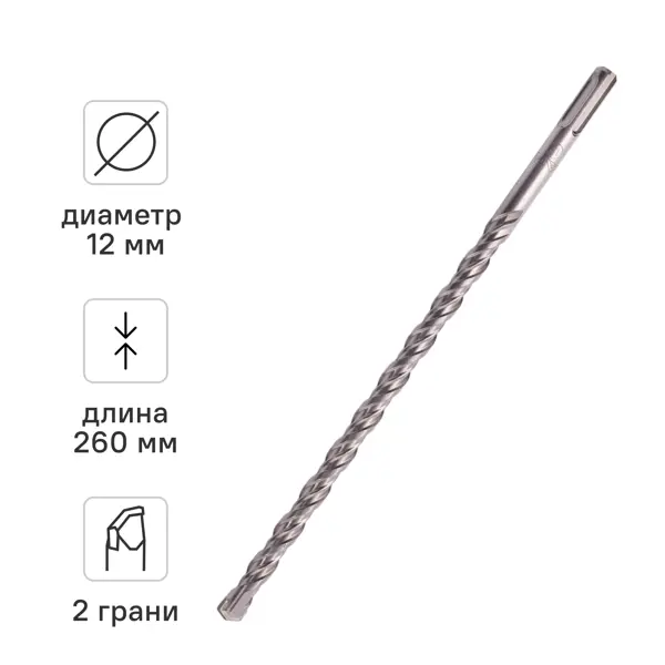 Бур по бетону SDS-plus Rage 12x260 мм