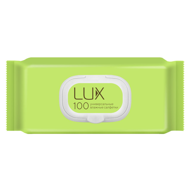 cалфетки влажные Lux Универсальные с клапаном 100шт