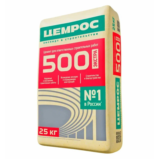 цемент Цемрос ЦЕМ I 42.5H 25кг