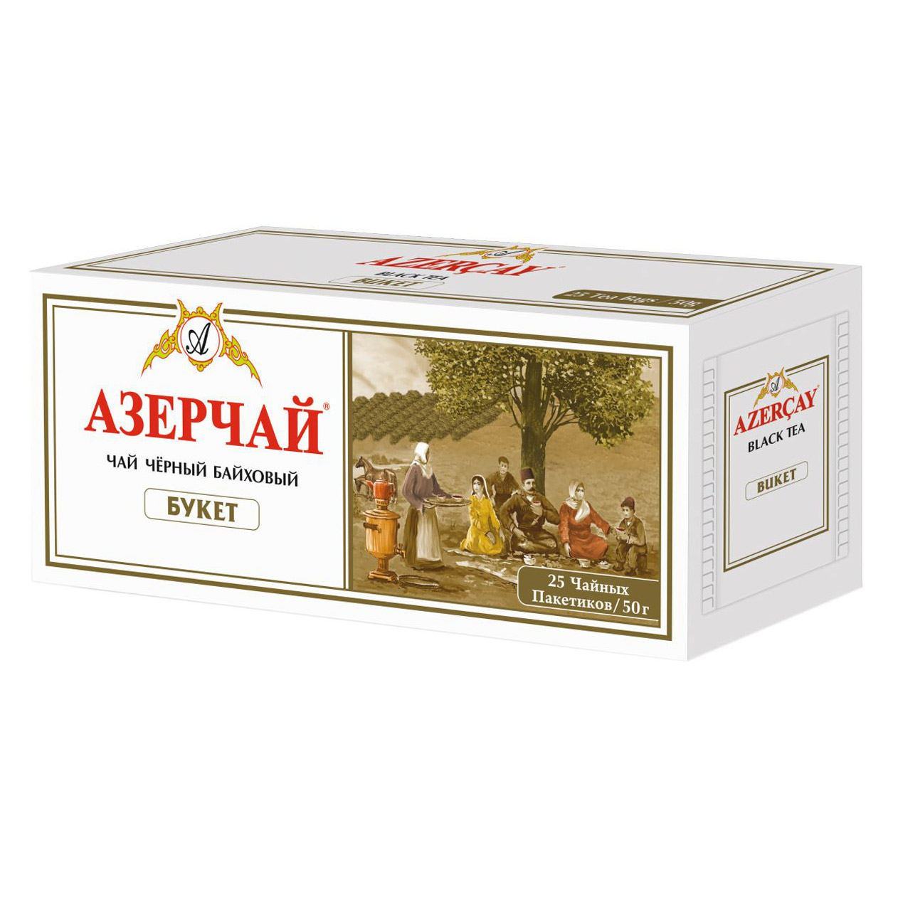 Чай Азерчай Букет черный байховый 25 пакетиков