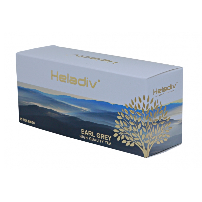 Чай черный Heladiv Earl Grey с бергамотом, 25 шт