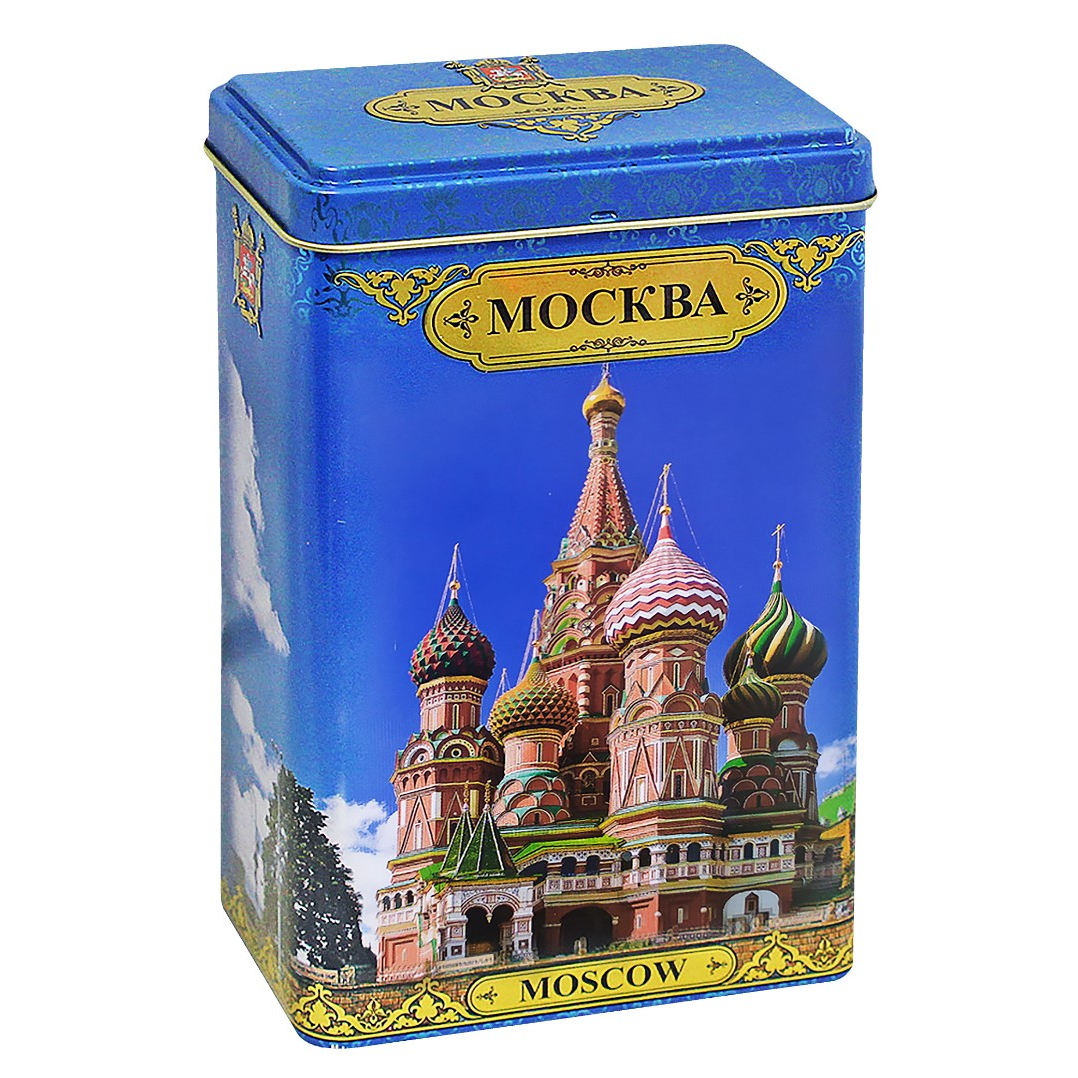 Чай черный ИМЧ Москва, Собор Василия Блаженного, жестяная банка, 75 г
