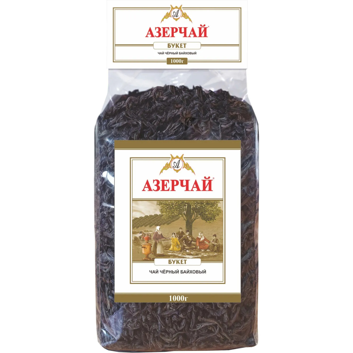 Чай чёрный Азерчай букет байховый 1 кг