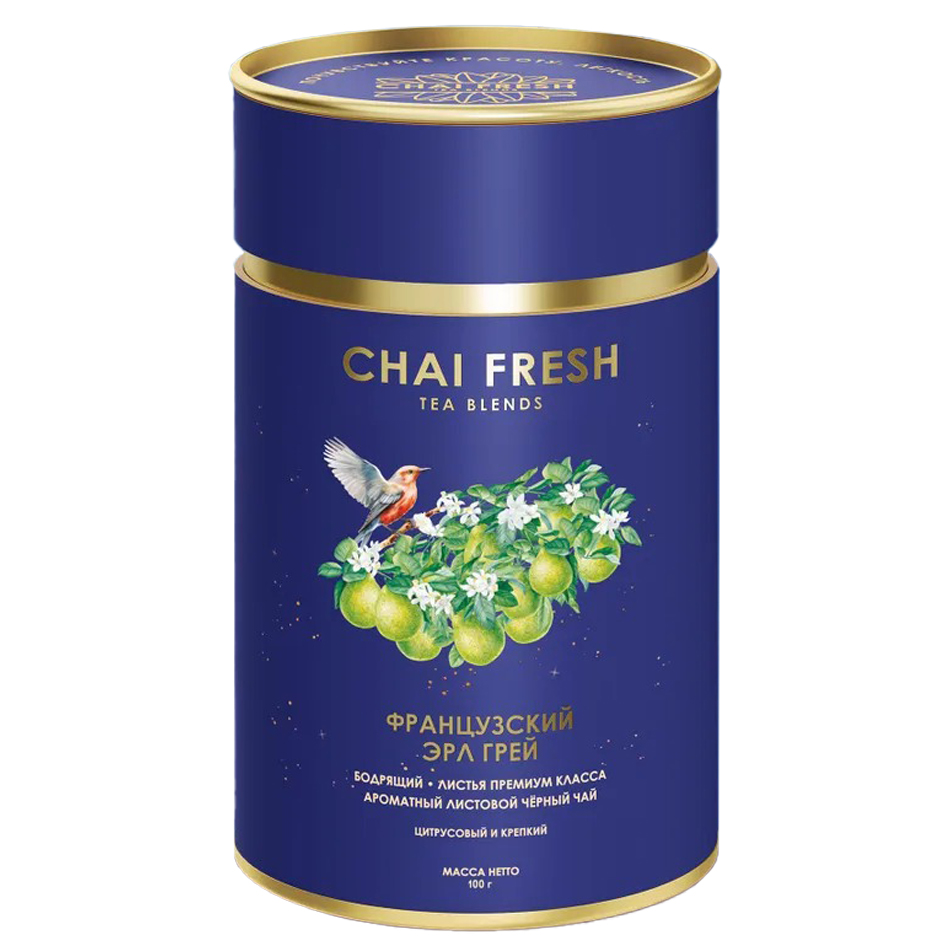 Чай чёрный Chai Fresh французский эрл грей 100 г