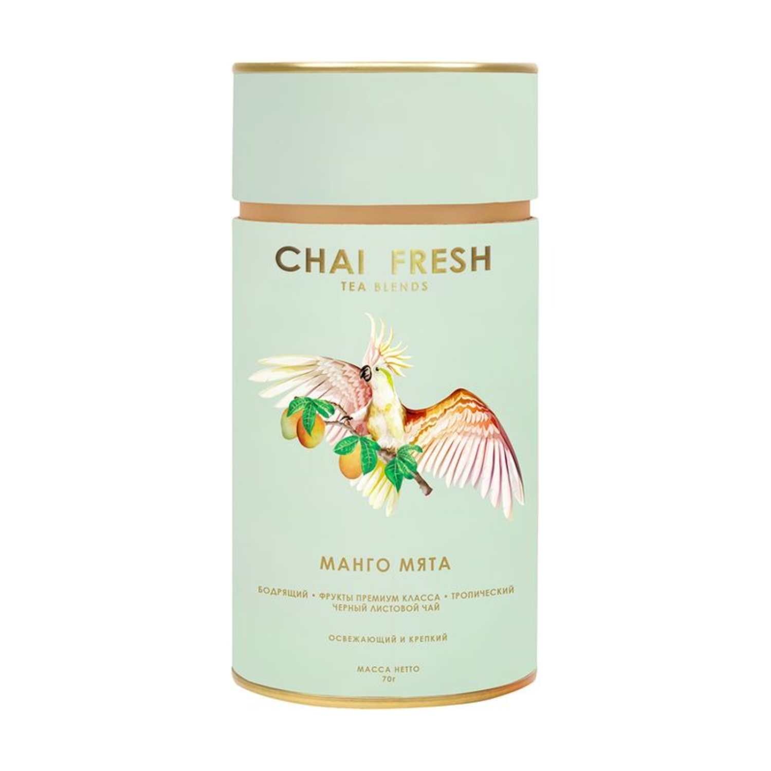 Чай чёрный Chai Fresh листовой, манго и мята 100 г