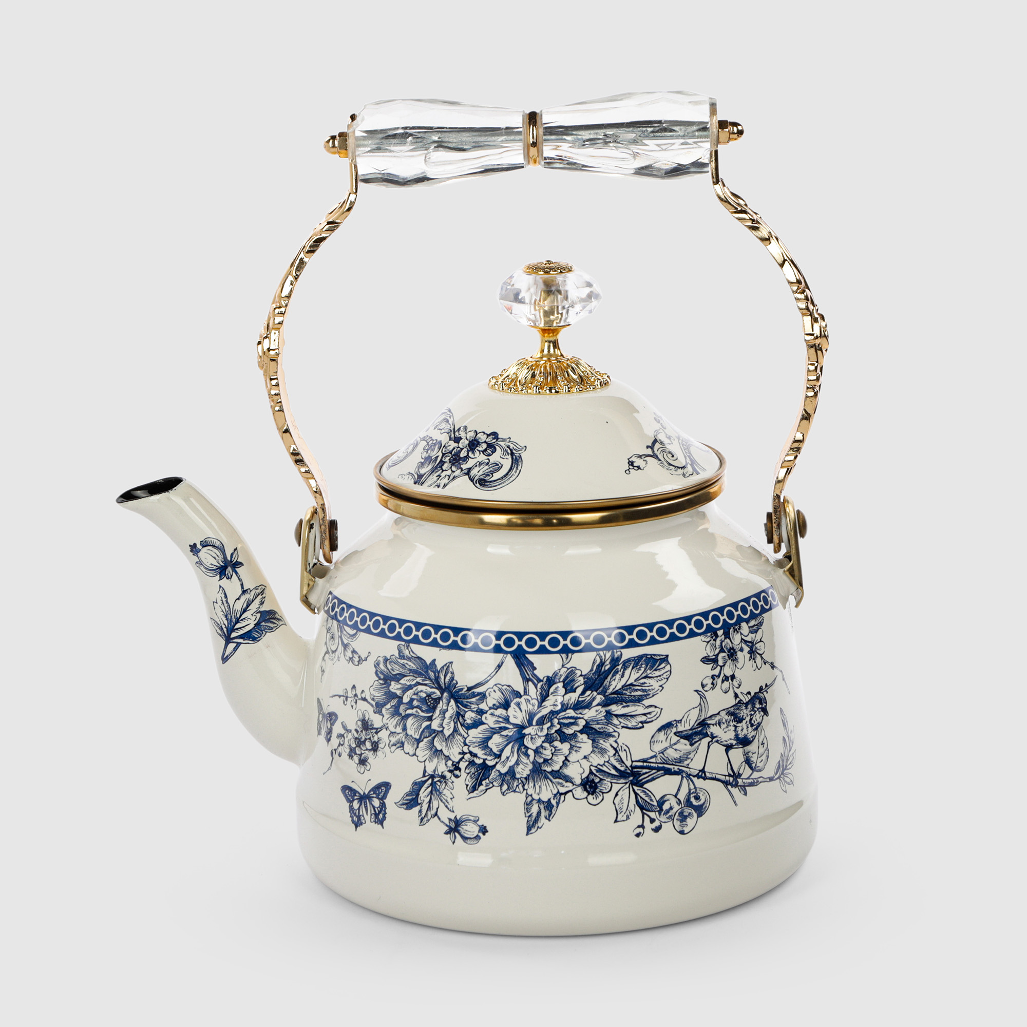 Чайник Avsar Blue peony с крышкой 2,5 л
