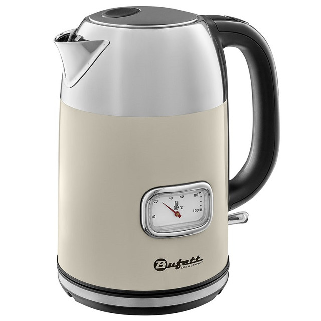 чайник электрический BUFETT LKT 290S 2200Вт 1,7л металл бежевый