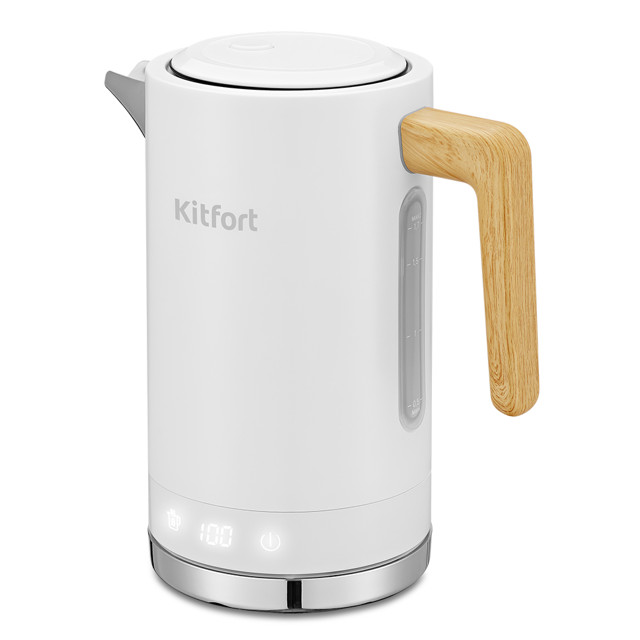 чайник KITFORT КТ-6189 2000Вт 2л металл белый