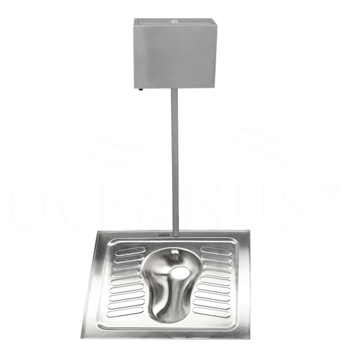 Чаша генуя из нержавейки Oceanus 4-005.2 + бачок, матовый