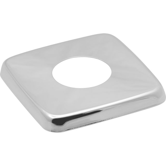 чашка декоративная (отражатель) 3/4" (60х25х6мм) квадрат нерж., хром
