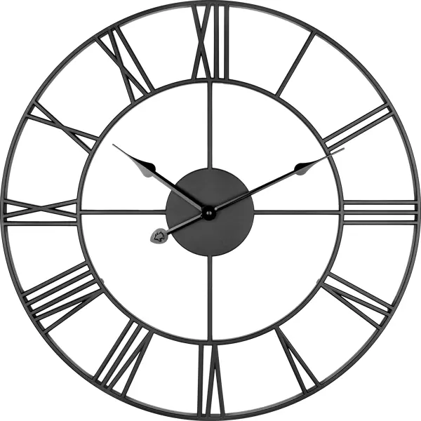 Часы настенные Troykatime Лофт D45 цвет черный