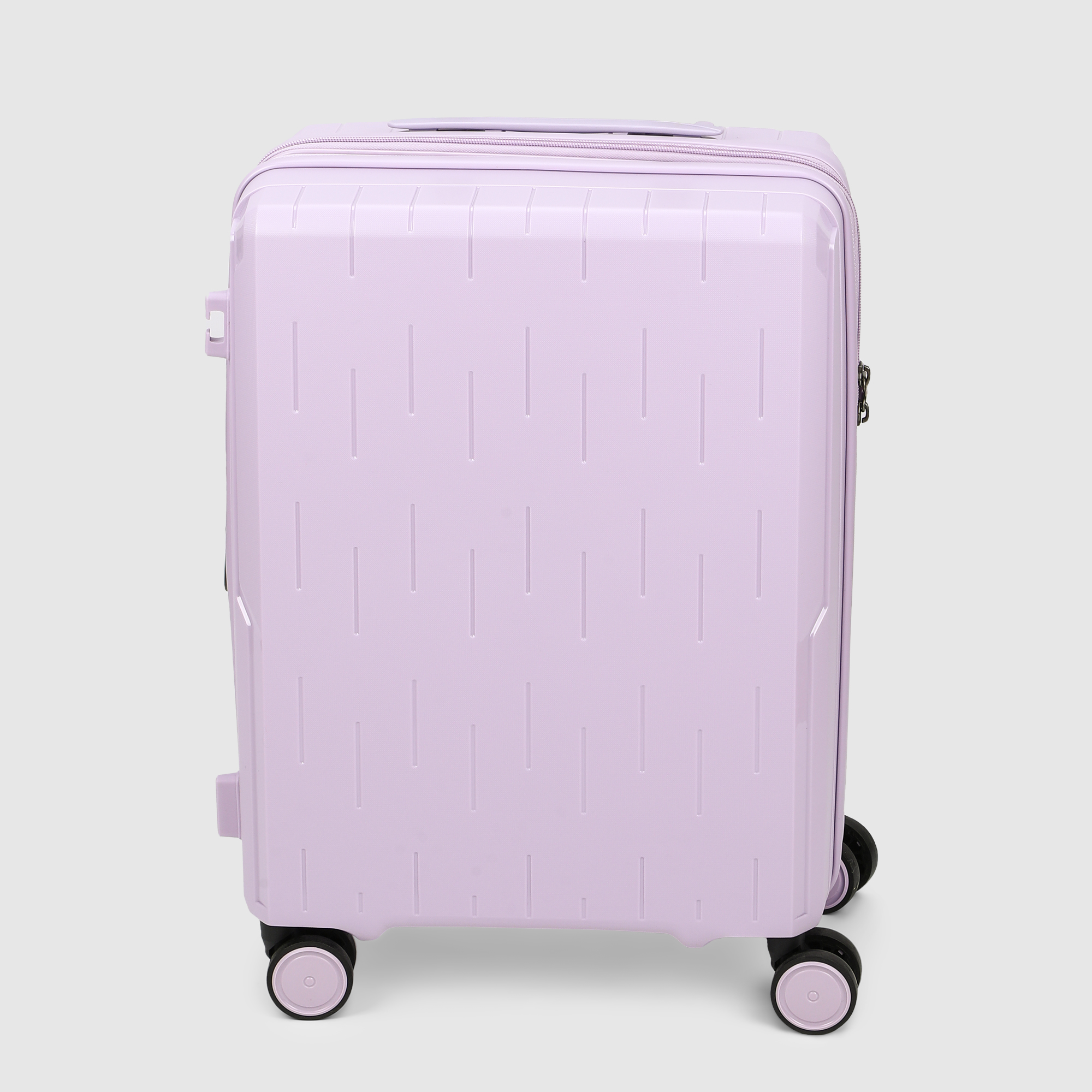 Чемодан Smarter Luggage из полипропилена, размер 20, сиреневый 37х23,5х55 см