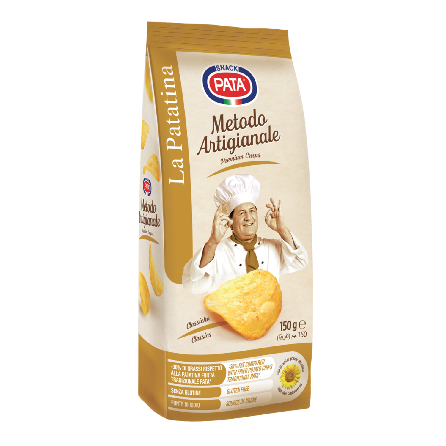 Чипсы картофельные Pata классические 150 г