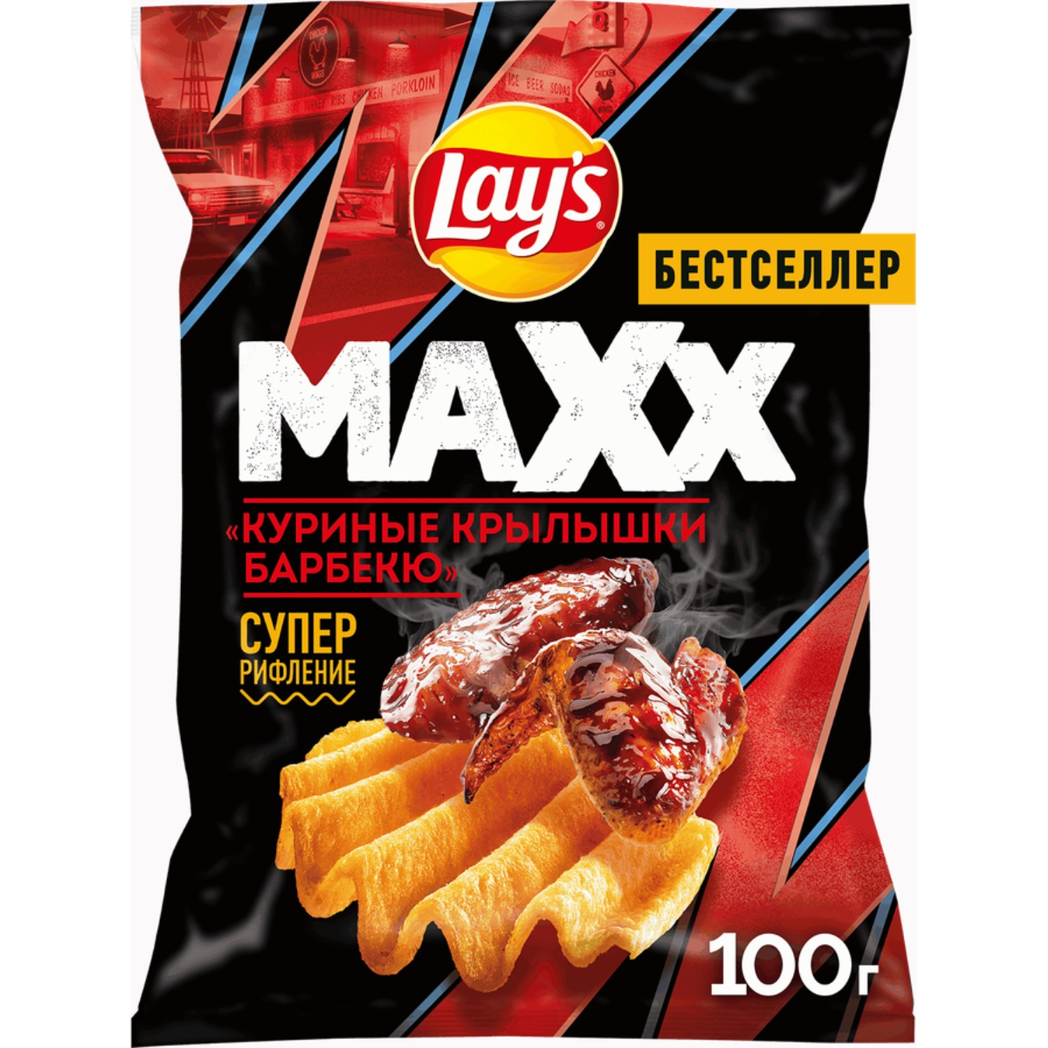 Чипсы Lays махх курица барбекю 100 г