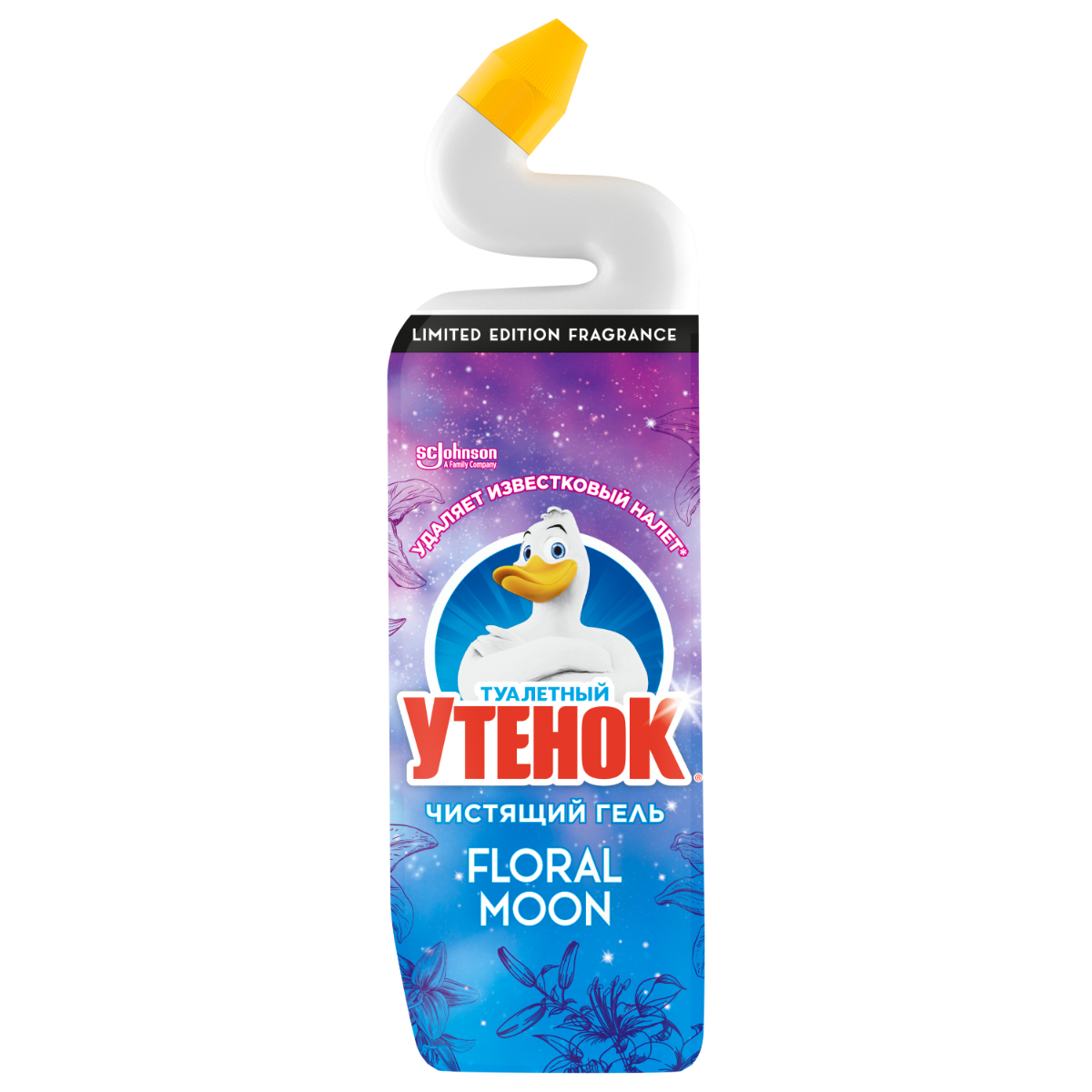 Чистящее средство для унитаза Туалетный утенок Floral Moon, 800 мл