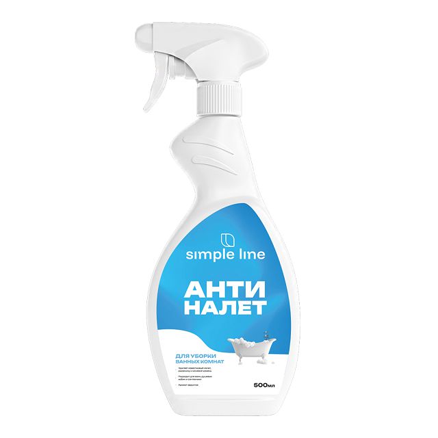 чистящее средство Simple Line Bathroom Антиналет для сантехники спрей 500мл