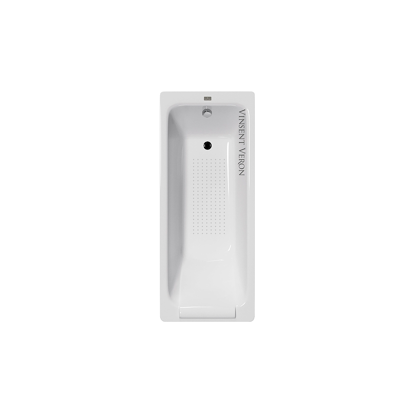Чугунная ванна Vinsent Veron Italon 170x70 VIT1707045-AS цвет Белый с антискользящим покрытием
