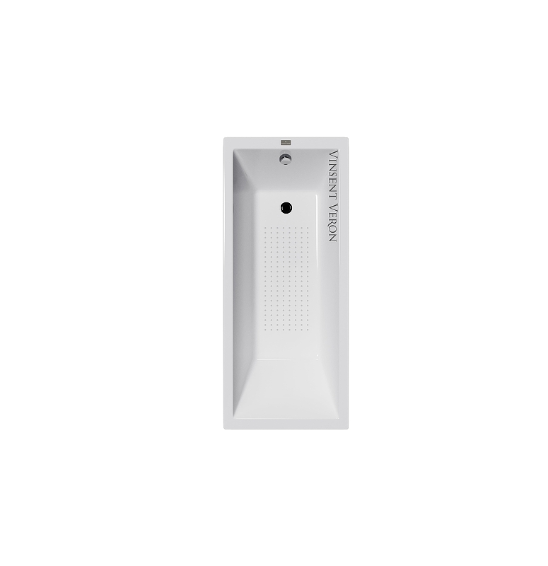 Чугунная ванна Vinsent Veron Square 170x75 VSQ1707545-AS цвет Белый с антискользящим покрытием