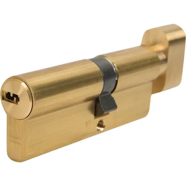 Цилиндр Abus KD6MM Z45/K35, 45x35 мм, ключ/вертушка, цвет золото