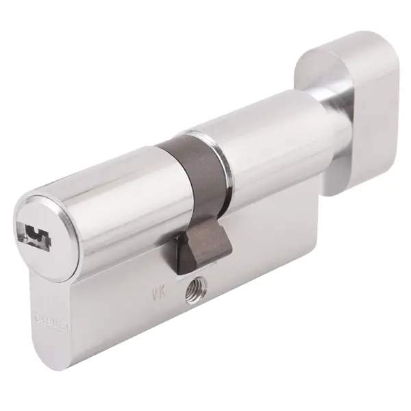 Цилиндр Abus KD6N Z35/K35, 35x35 мм, ключ/вертушка, цвет никель