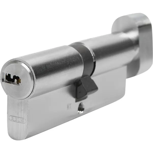 Цилиндр Abus KD6N Z40/K40, 40x40 мм, ключ/вертушка, цвет никель