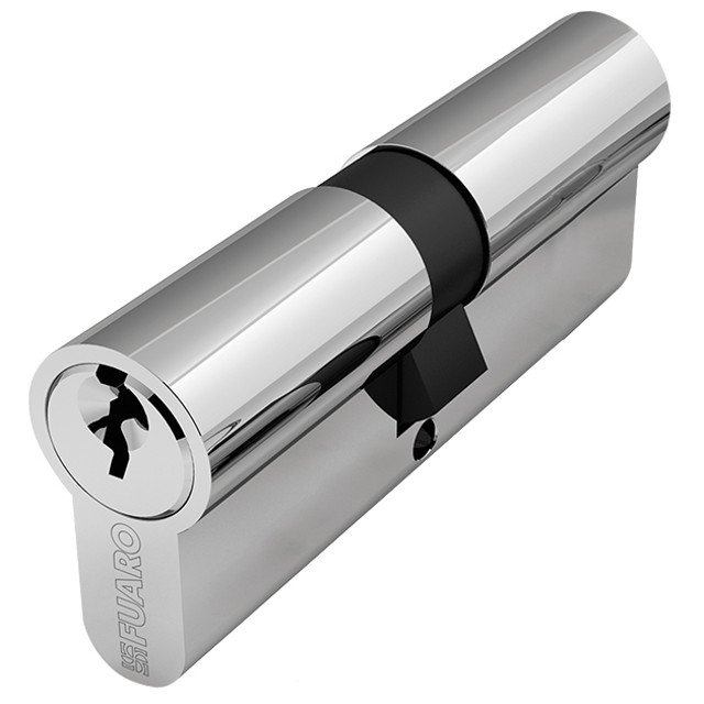 цилиндр ключевой Fuaro Lock 100 za 60мм 30х30 хром