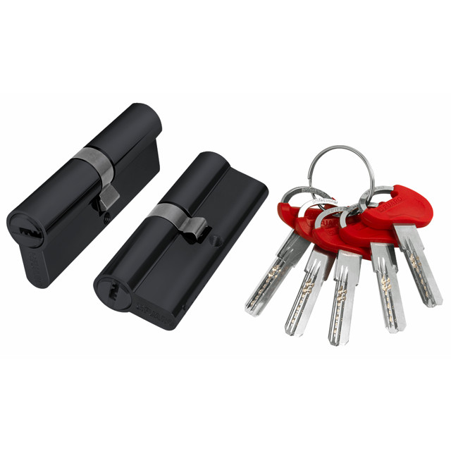 цилиндр ключевой Fuaro Lock d-pro500 60мм 30х30 черный