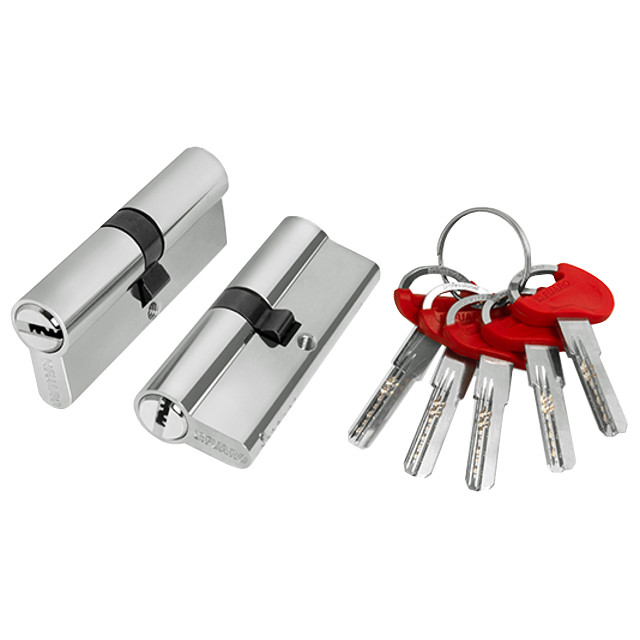 цилиндр ключевой Fuaro Lock d-pro500 80мм 35х45 хром