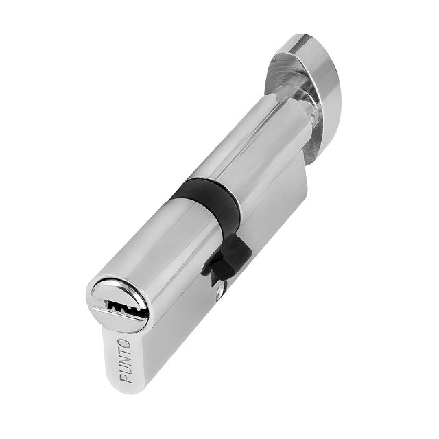 цилиндр ключевой Punto Lock z402 100мм 50х50 хром вертушка