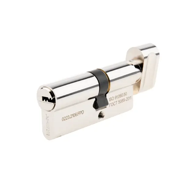 Цилиндровые механизмы Apecs Pro LM-65(30C/35)-C-NI 65 мм, ключ/вертушка, цвет никель