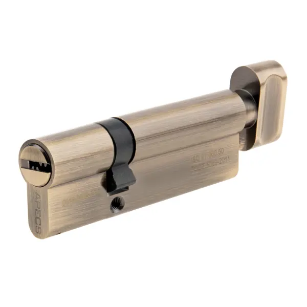 Цилиндровые механизмы Apecs Pro LM-90(35/55C)-C-AB 90 мм, ключ/вертушка, цвет бронза