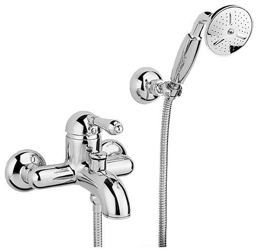 Cмеситель для ванны Nicolazzi El Capitan арт. 3401CR75 с душем, ручка металл, хром