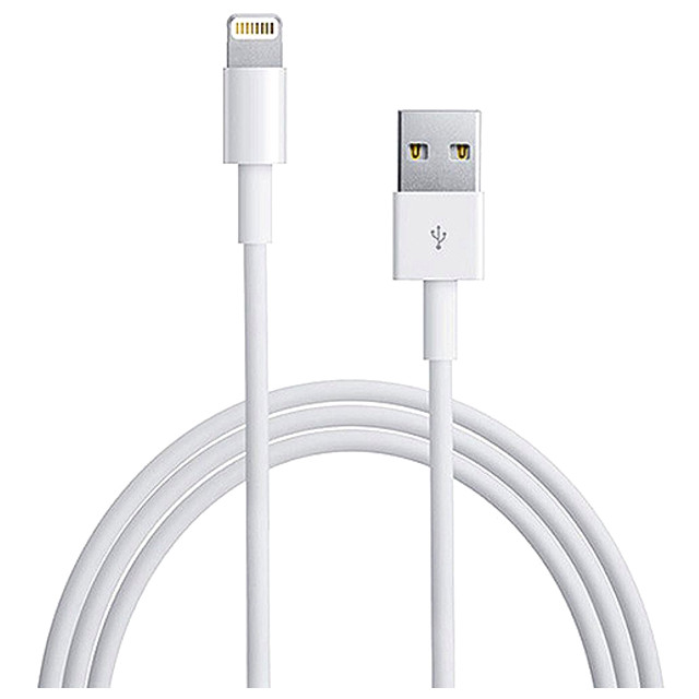 дата-кабель USB-Lightning 1м нейлон оплетка белый