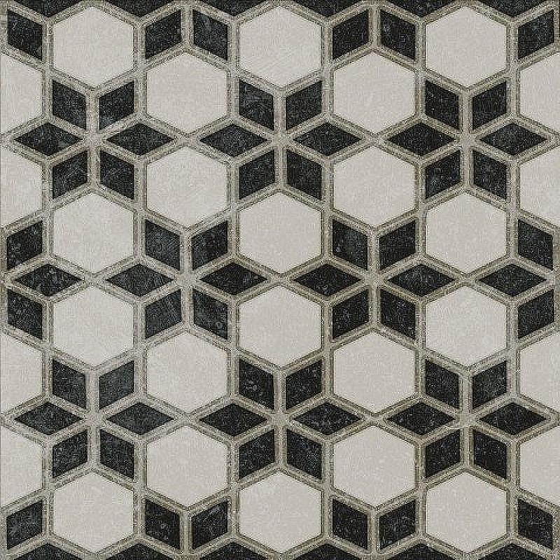 Декор Kerama Marazzi Фреджио 4 черно-белый VT\A297\SG1544N 20х20 см