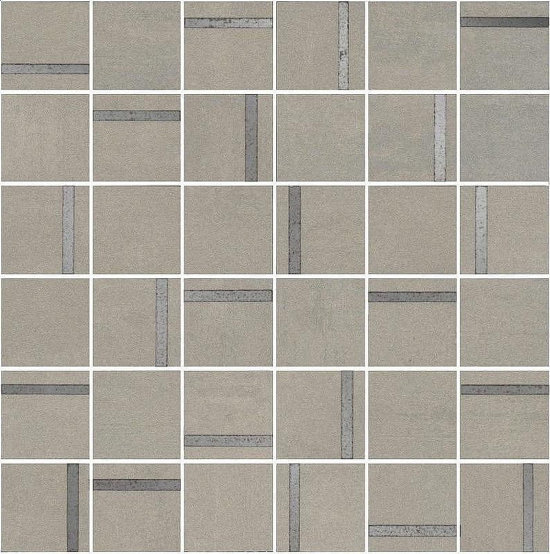 Декор Kerama Marazzi Гварди 2 мозаичный серый светлый матовый обрезной SG640120\MM 30х30 см